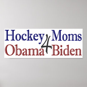 Póster Mães do hóquei para Obama Biden