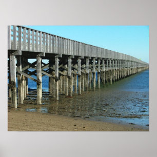 Póster mães duxbury da ponte do ponto do pó. ponte de
