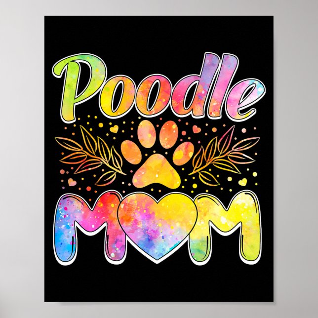 Poster Mães Poodle Mãe Poodle Dono do Poodle Dono Engraça (Frente)