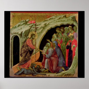 Póster Maesta: Descida no limbo, 1308-11