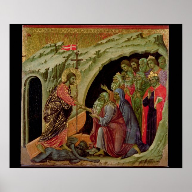 Póster Maesta: Descida para Limbo, 1308-11 (Frente)