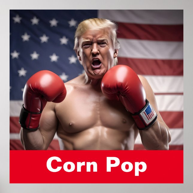 Poster Maga Corn Pop Trump (Frente)