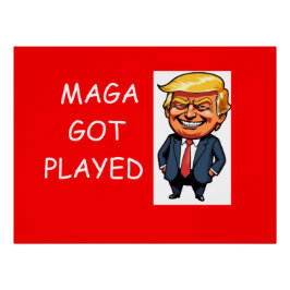 Póster MAGA got played