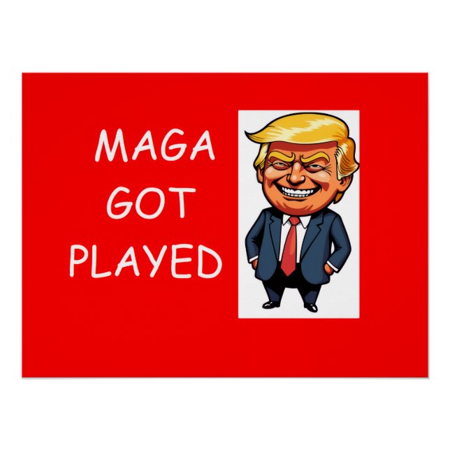 Póster MAGA got played (Frente)
