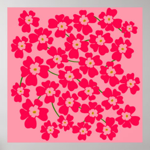 Poster Magenta Fantasia Magenta Energia Flor