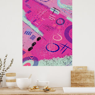 Poster Magenta Joy