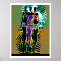 Magia da Menina Negra – Silhueta de Moda em Mídia