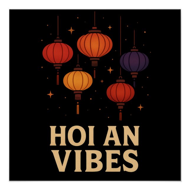 Póster Magia de Hoi An – Arte de Lanternas  (Frente)