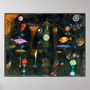 Póster Magia de Peixes de Paul Klee