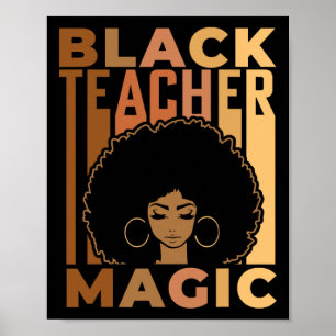 Poster Magia de Professor Negro Mês da História Negra Mel