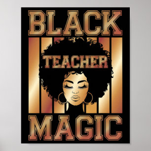 Poster Magia de Professora Negra Mês da História Negra Me