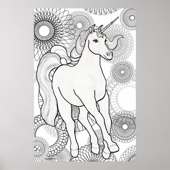 Poster Magia de Unicórnio (Frente)
