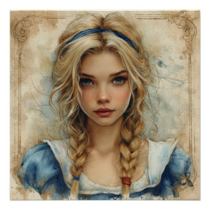 Póster Magia do País das Maravilhas de Alice: Fantasia do