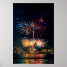 Poster Magia na Noite — Céu de Erie em Chamas