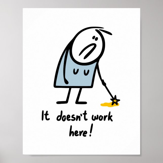 Poster Magia não funciona (Frente)