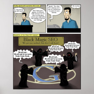 Póster Magia negra SEO