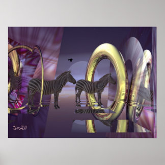 Póster Magia zebra