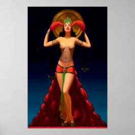 Póster Magic Lady Pulp Pin Up