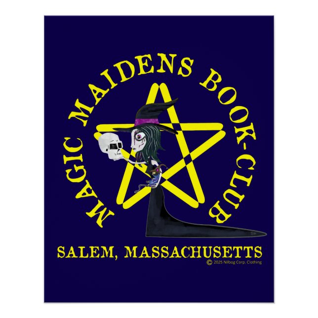 Póster Magic Maidens Book club (Frente)