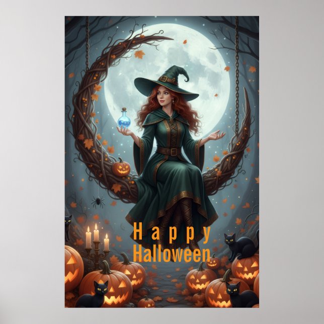 Poster Magic Sorcery Halloween Family (Frente)