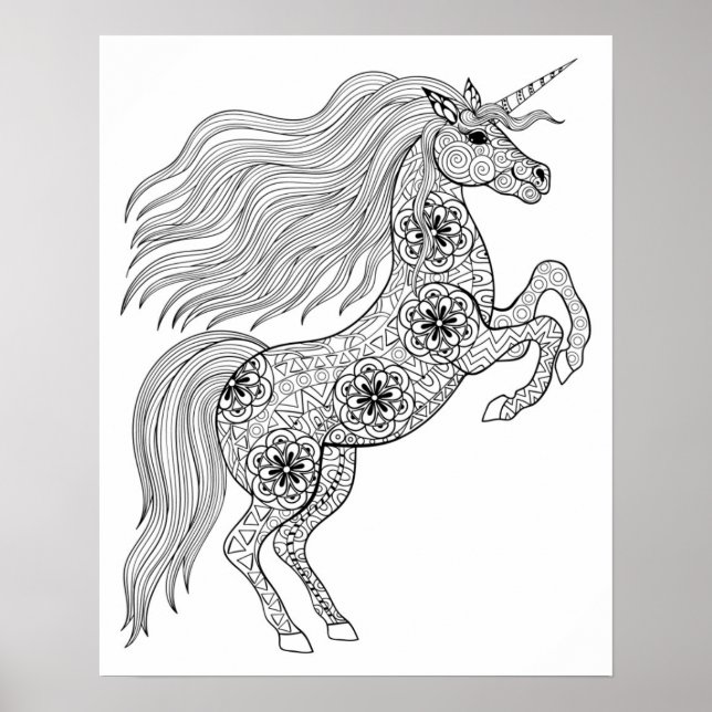 Poster Magic Unicorn 2 inspirado (Frente)
