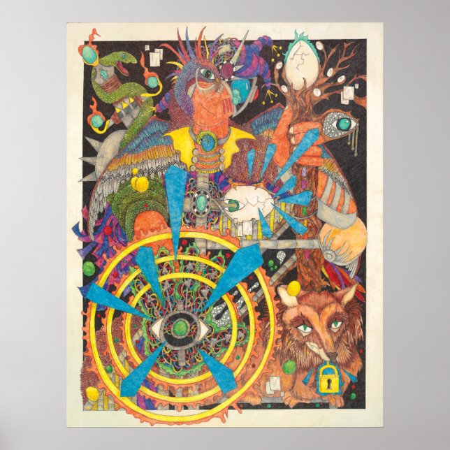 Póster Mágica canhota - Despertar o Bobo Inocente (Frente)