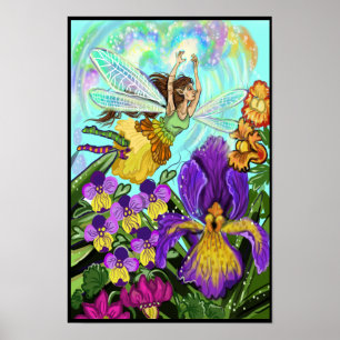 Poster Mágica da fada do jardim