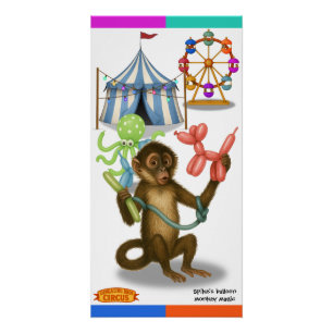 Póster Mágica do macaco de balão do Spike