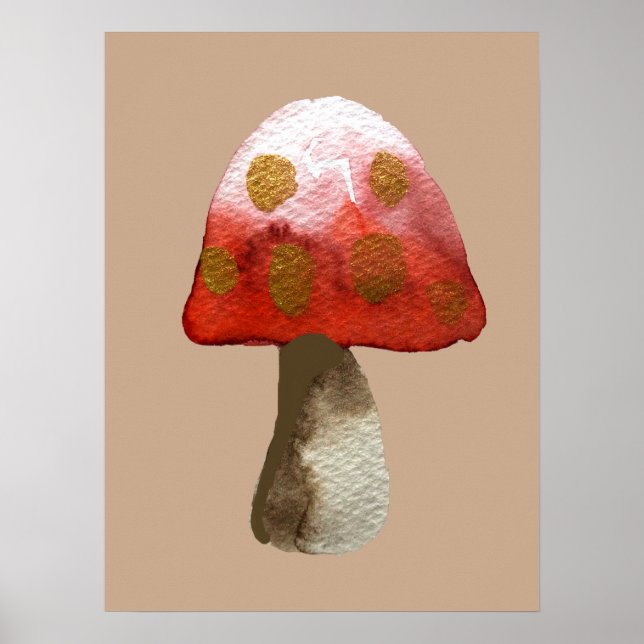 Poster Mágica em Toadshroom vermelho (Frente)
