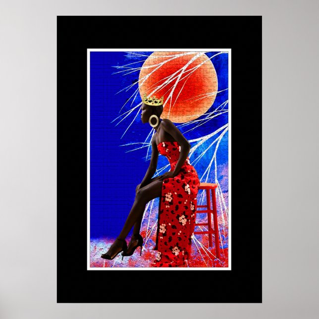 Poster Mágica Garota Negra: (Frente)