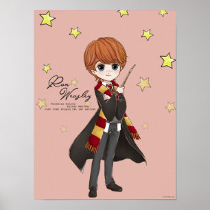 Poster Magical Ron Weasley Watercolor