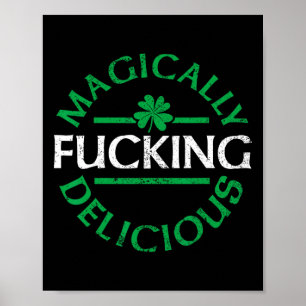 Poster Magicamente Delicioso Dia de São Patrício Irlandês
