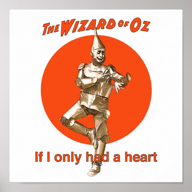 Póster Mágico de Oz Tinman Heart (Frente)
