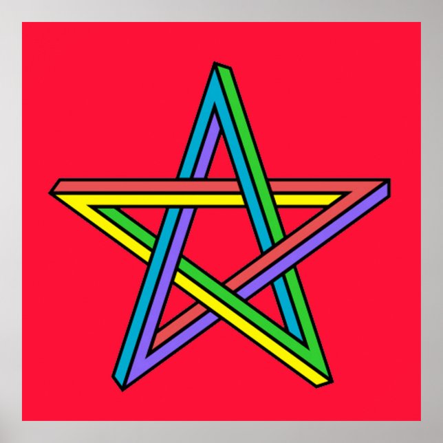 Poster mágico do Pentáculo (Frente)