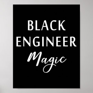 Poster Mágico Engenheiro Negro Mês da História Negra Afri