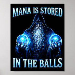 Poster Mágico feiticeiro mago bruxo mana é armazenado em