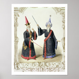 Póster Mágicos no carnaval em Berlim, 1836 (cor