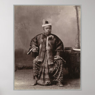 Póster Magistrado Burmese, final do século XIX