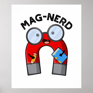 Poster Magnética do Nerd Funny do nerd Mag