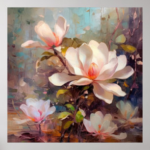 Poster Magnolia Blossomas de Belas Artes
