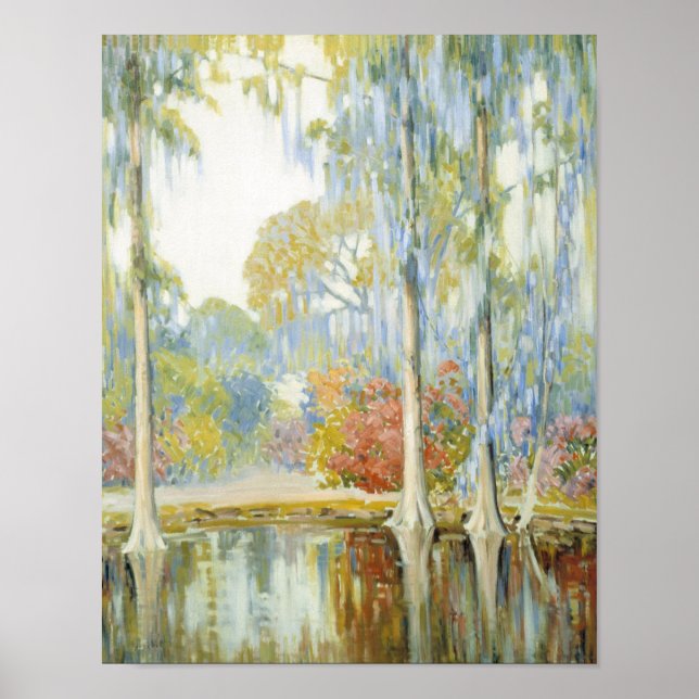 Poster Magnolia Gardens Alfred Hutty (Frente)