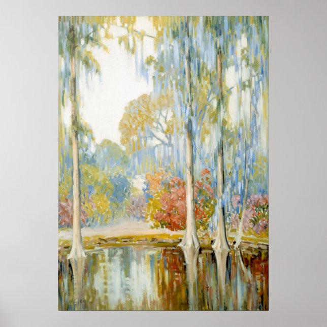 Poster Magnolia Gardens por Alfred Hutty (Frente)