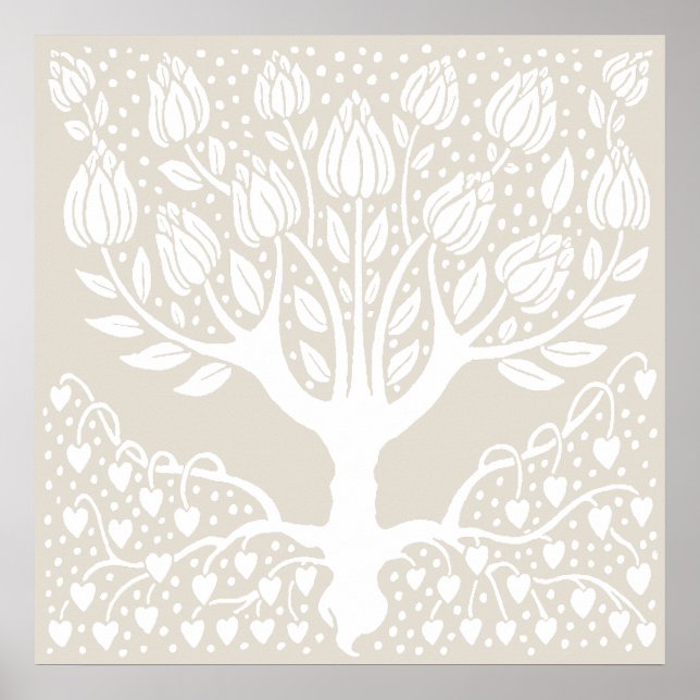 Poster Magnolia Tree por Aubrey Beardsley (Frente)