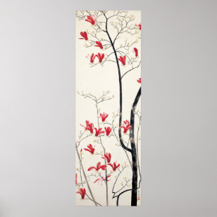 Póster Magnolia Tree por Kobayashi Kokei, Arte Japonesa