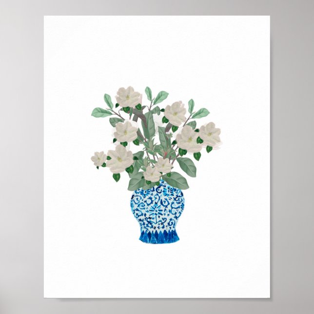 Poster Magnolias Magnolias Blue Ginger Jars (Frente)