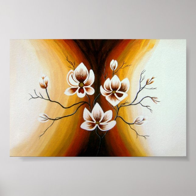 Poster Magnolien, Acryl -  (Frente)