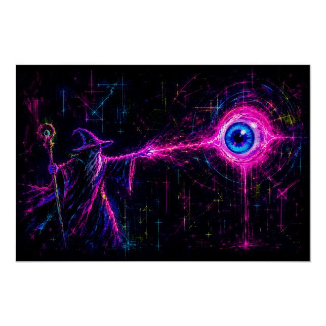 Póster Mago Neon (Frente)