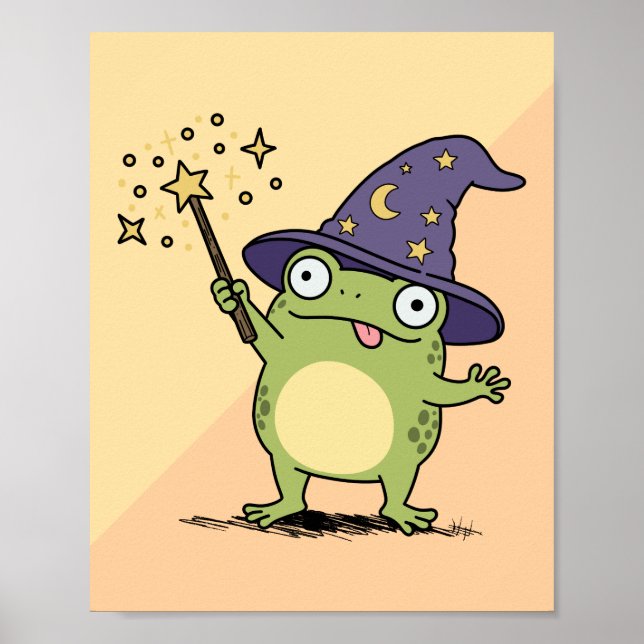 Poster Mago Sapo Conjura Feitiços (Frente)