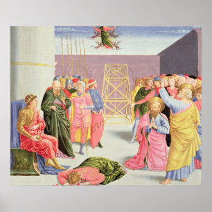 Póster Magus de St Peter e de Simon, século XV