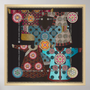 Poster Mah Jongg Casaco